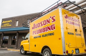 Main Office with the Judson's Plumbing truck parked in front